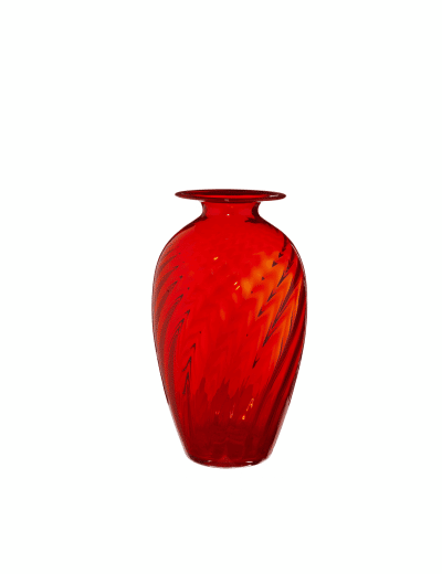 Váza ELIOT červená H40 cm
