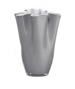 Váza WAIVA opálovo biela sivá H30 cm