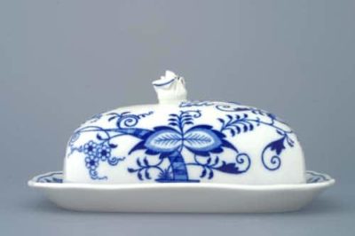 Cibulák – Dóza na maslo 19 x 15 cm – originálny cibuľový porcelán 1. akosť