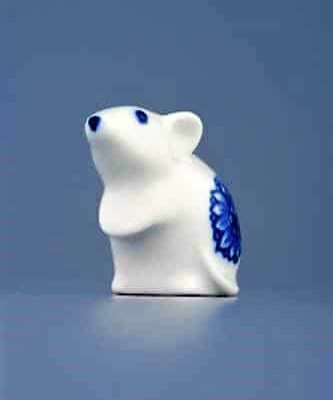 Cibulák – Myš 5,5 cm – originál cibuľový porcelán 1. akosť