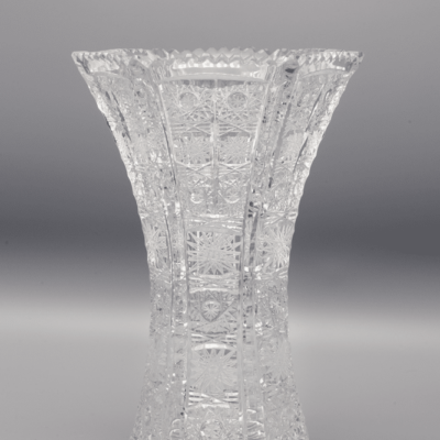 Krištáľová brúsená váza ÚSVIT 21 cm