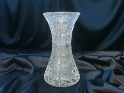 Krištáľová brúsená váza 21 cm